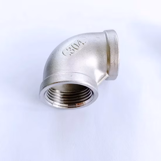 ステンレス鋼 90 度エルボ Bsp BSPT NPT ネジ 150ポンド