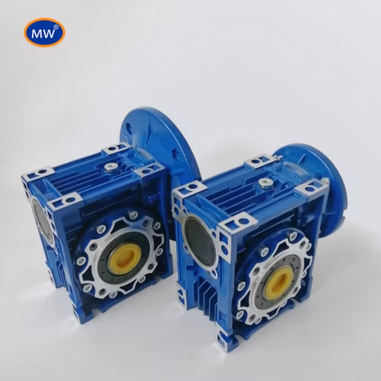 Nmrv シリーズ ウォーム ギアボックス、出力フランジおよび入力フランジ付き